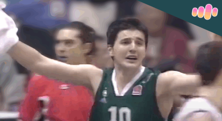 Dejan Bodiroga se raduje nakon osvajanja titule šampiona Evrolige sa Panatinaikosom