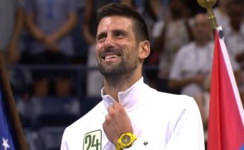 Novak Đoković prilikom osvajanja 24. Grend Slem titule na US Openu 2023. godine