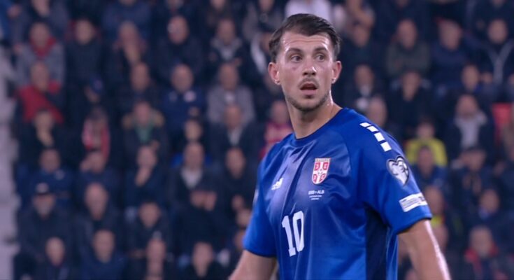 Lazar Samardžić u dresu fudbalske reprezentacije Srbije