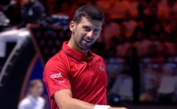 Novak Đoković se raduje nakon osvojenog poena