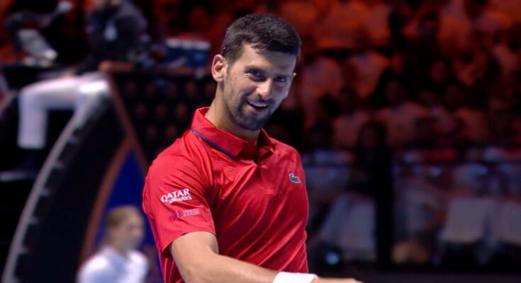 Novak Đoković se raduje nakon osvojenog poena