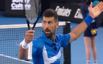 Novak Đoković slavi poen na Australian Openu