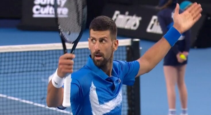 Novak Đoković slavi poen na Australian Openu