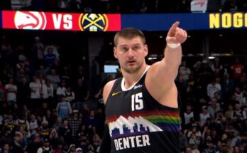 Nikola Jokić na utakmici NBA lige u dresu Denver Nagetsa