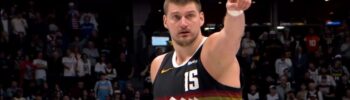 Nikola Jokić na utakmici NBA lige u dresu Denver Nagetsa